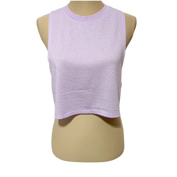 Cute cropped mesh tank top Sz M. - Picture 2 of 7